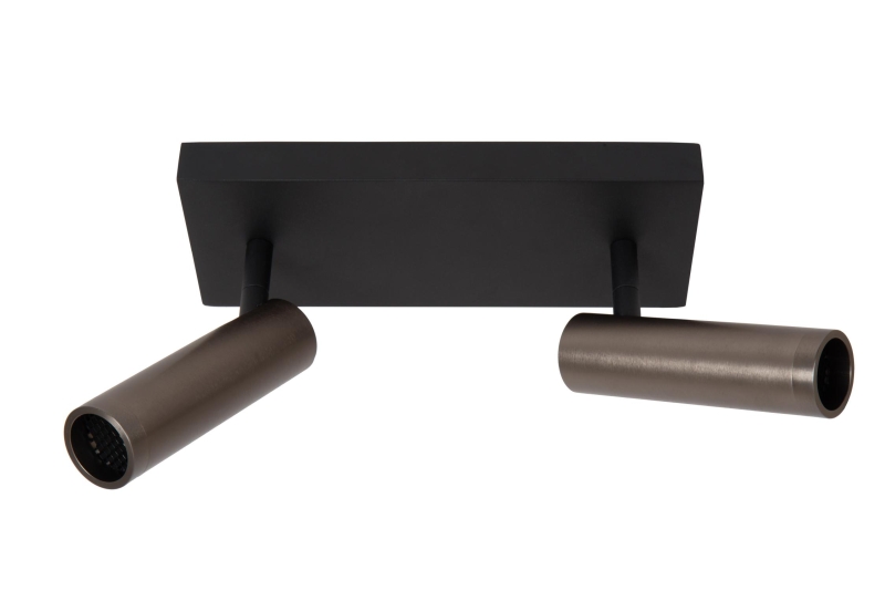 Lucide GRADO - Ceiling spotlight - 2xGU10 (MR11) - Grey iron